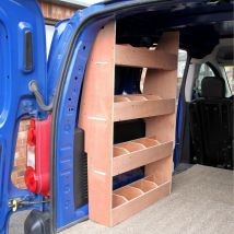 Monster Racking - Estantería para Furgoneta Peugeot Partner ii Madera 16 Compartimentos sobre 4 Niveles Estanteria Trabajo Camper Estantes