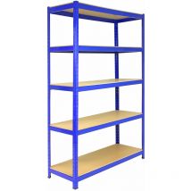 Monster Racking - Rayonnage Bleu T-Rax de 120cm x 45cm x 180cm, en Acier et Sans Boulons