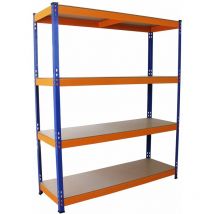Monster Racking - Rayonnage en Acier S-Rax, Etagères en mdf Solide, Assemblage Sans Boulons, 150cm x 50cm x 180cm