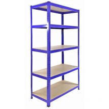 Monster Racking - Rayonnage T-Rax en Acier Sans Boulons Bleu 90cm x 45cm x 180cm