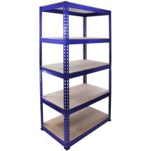 Monster Racking - Scaffale Q-Rax in Acciaio Senza Bulloni Blu 90cm x 50cm x 182,5cm