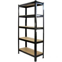 Monster Racking - T-Rax Heavy Duty Shelving Units, Black, 75cm w,