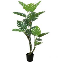 Monstera Green Artificiale • Verde • uvr • h 130 cm