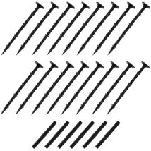 Monster-shop - MonsterShop - Bordatura per Aiuole Bordo Prato da Giardino Palizzata Flessibile fino a 70° in Gomma Resistente agli uv Pezzi da 1.2m