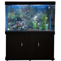 Monster Shop - MonsterShop Fish Tank Aquarium & Starter Accessories, Black