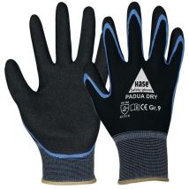 Hase 508640-10 Handschuhe Padua Dry Größe 10 schwarz/blau en 388 PSA-Kategorie i