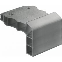 SlideLine m Montagehilfe zu Aufbau-Laufprofil, Kunststoff grau - Hettich