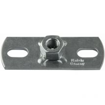 Symbionet - Montageplatte M10 Grundplatte 80 x 30 x 3 mm verzinkt Montageplatten