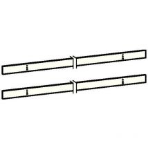 Montageplattenset passend für Gleitschiene G-SR silber