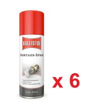 Ballistol - Montagespray 200 Ml in scatola da 6 pezzi