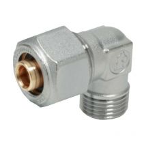 Racor curvo Giacomini 90°, roscado M multicapa 1/2x 16x2 R562MX048