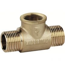 Montaje hidráulico de latón en forma de t mhm a tee Fp Pattaroni F140 3/4'M x 3/4'F x 3/4'M