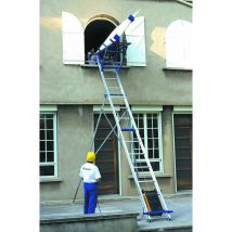 Monte-matériaux avec cadre à plaques triple orientation - Hauteur 15.00m - Charge max 200kg - MONTANA/15/CDO