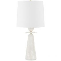 Hudson Valley Lighting - Montgomery Lampe de Table 1 Lumière Laiton, Lin, 2700K