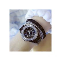 Fei Yu - Montre en céramique pour femme avec cadran numérique personnalisé et sertie de diamants