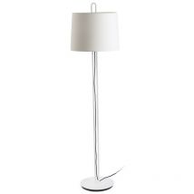 Faro MONTREAL - Lampadaire avec abat-jour blanc, E27