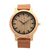 Montres pour femmes Montres analogiques en bois de bambou naturel faites à la main Montre à quartz minimaliste à la mode pour hommes