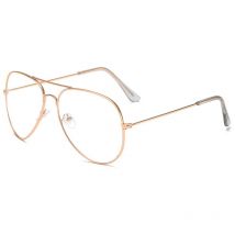 Monture de lunettes de vue Pilot Flat Mirror Fashion Toad Mirror pour homme