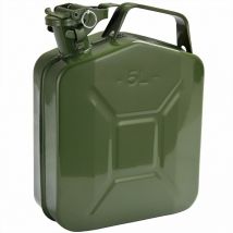 Bidón de gasolina recipiente de metal de 5L verde oliva transporte de combustible diésel aceite Aprobación onu - Monzana