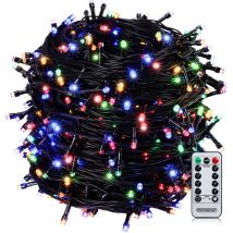Monzana - Guirlande lumineuse 200/400/600 led avec télécommande minuteur décoration de Noël illumination éclairage fêtes 60m bunt - schwarzes Kabel