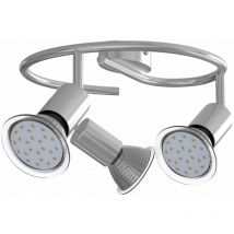 Lampada da soffito led plafoniera Lumen ruotabili a 360° spots orientabili a 90° lampadina 3 Fiamme ondulato
