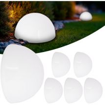 Monzana - Set of 6 led Solar Lights Weatherproof IP44 Wall & Ground Lamps with Dusk Sensor Wireless Garden, Patio & Balcony Lighting Modern