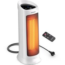 Monzana - Termoventilatore Ceramico Basso Consumo 2000W Display Touch 4 Tipi di Ventilazione 15-40°C Oscillazione 120° Silenzioso Timer 12h