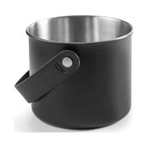 Edelstahl-Eiskübel Moon Schwarz - 1,5 Liter.