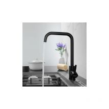 moonKitchen Faucet Black Mixer Tap 7-Shape 360° Rotating High Spout