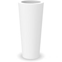 Moovere - ficus 80 Macetero Redondo y Alto de Interior y Exterior Para Plantas y Flores Muy Resistente al Paso del Tiempo. Hecho de Polietileno en