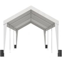 Mophorn - 10x20 ft Heavy Duty Carport Canopy Garage with 8 Reinforced Poles, 4 Weight Bags, uv Resistant Waterproof Tarp for suv, F150, Truck, and