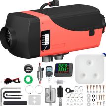 Mophorn - 12 v 2 kW Diesel-Luftheizung mit Schalldämpfer, 10 l Tank, LCD-Schalter – für Autos, Busse, Wohnmobile, LKWs, Baufahrzeuge