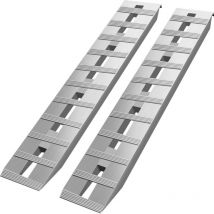 Mophorn 1520 x 305 mm Rampe in alluminio 2 pz Rampe ATV Rampe di carico Capacita 6000 lbs / 2722 kg Fino a 16 pollici / 406 mm di altezza di carico