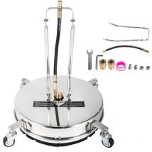 18' Surface Cleaner 4000 psi Pressure Washer 1/4' qc Stainless Steel Twin Rotary Arm for Decks - Mophorn