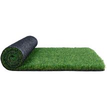Mophorn - 1,8 x 3 m Kunstrasen, 35 mm dicker grüner Teppich, für Terrasse und Eingangsbereich, mit Drainagelöchern, leicht zu reinigen,
