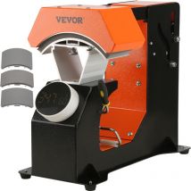Mophorn - vevor 3 en 1 Presse a Chaud pour Chapeaux Automatique 16,3x8 cm 3 Patins Chauffants Machine de Sublimation Anti-Adhesif Presse pour