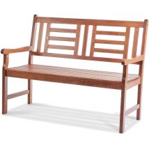 48 » Wooden Garden Bench, 700 lbs Load Capacity, Outdoor Seating with Backrest & Armrests, Ideal for Garden, Park, Yard, Front Porch - Mophorn