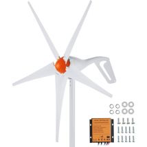 Mophorn - 500 w Windturbinengenerator, 12 v 5-Blatt-Windkraft-Kit mit MPPT-Controller, einstellbare Windrichtung und 2,5 m/s Startgeschwindigkeit,