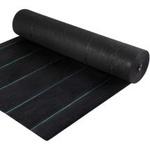 5,8oz Tessuto per barriera contro le erbacce, 4 piedi x 300 piedi, Geotessile intrecciato resistente per giardino e patio, Tappetino di copertura