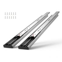 Mophorn 6 Pairs of 558.8mm Drawer Slides Side Mount Rails, Heavy Duty Full Extension Steel Track, Soft-Close Noiseless Guide Glides Cabinet Kitchen