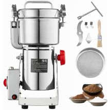 Mophorn - 750g Elektrische Getreidemühle, 2000 W, Hohe Geschwindigkeit, Edelstahl-pulverisierer, Für Trockene Körner, Gewürze, Müsli, Kaffee, Mais, 