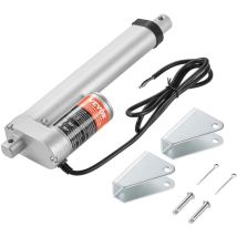 Mophorn - vevor Actionneur Lineaire 12 v, Actionneur de Mouvement Lineaire 150 mm 220 lb/1000 n 14 mm/s avec Support de Montage et Protection IP54