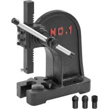 Arbor Press, 1 Ton Manual Arbor Press, 5.9' Maximum Height, Cast Iron Heavy-duty Manual Desktop Arbor Press, Precision Hand Press for Stamping,