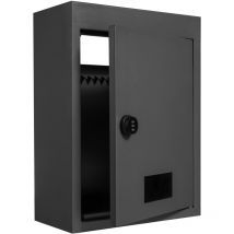 Attraverso la cassetta di sicurezza del muro, cassetta postale in acciaio resistente con lucchetto a combinazione da 2,8-7,9'' 13'', 12,5x6,3x16,9',