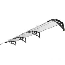 Mophorn - Auvent de porte et fenêtre auvent de terrasse extérieur 38 x 117, feuille de pare-soleil UF50+ pc, pare-soleil transparent imperméable pour