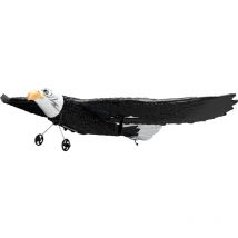 Mophorn - Avion rc - 2,4 GHz 2 canaux, gyroscope 6 axes, 2 batteries, planeur rc en forme d'aigle, jouet facile à piloter pour tous les âges, idéal