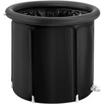 Baignoire à glace, bassin de thérapie à eau froide de 85 cm pour athlètes, baignoire gonflable portable pliable de 330 l avec couvercle, baril de