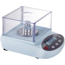 Mophorn - Balance de laboratoire analytique - 500 g x 0,001 g, 13 unités, écran lcd avec pare-brise pour des mesures précises