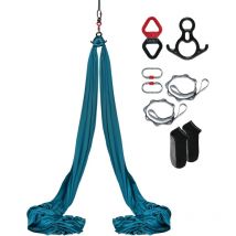 Mophorn - Balançoire aérienne en soie et yoga, 8,7 mètres, kit de hamac en tissu nylon 100 g/m² avec matériel de montage complet, guide
