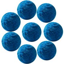 Balles de filtre de piscine pour filtre à sable, 3,1 lb, réutilisable en fibre de polyester bleue, alternative au sable de filtre de piscine - Mophorn